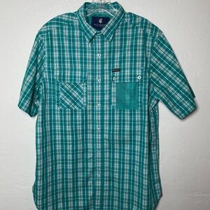 Rocawear Green Plaid Casual Shirt